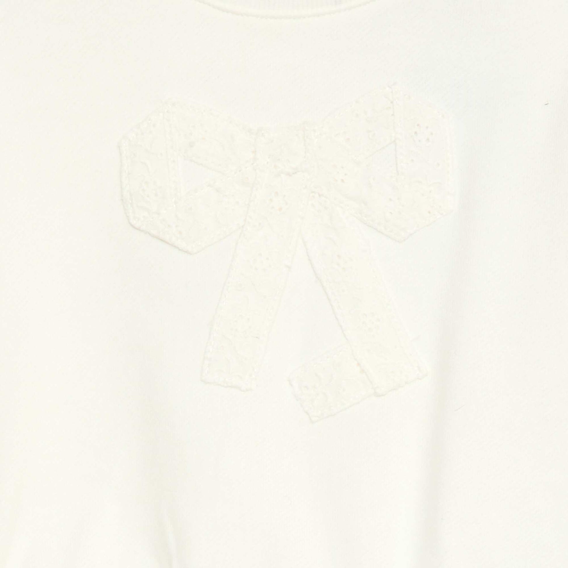 Buzo de algodón con diseño en la parte delantera BLANCO