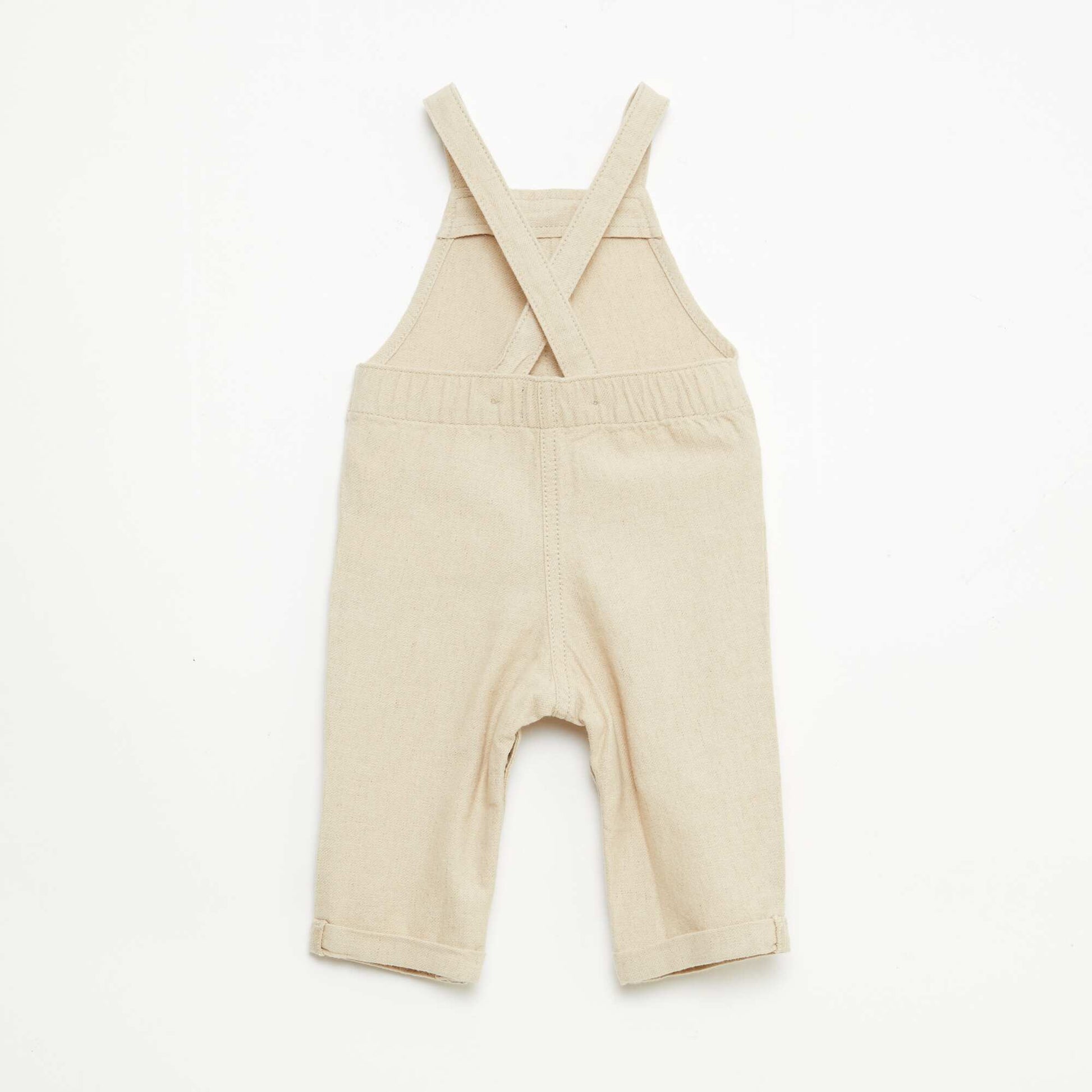 Enterito largo de lino mezclado BEIGE