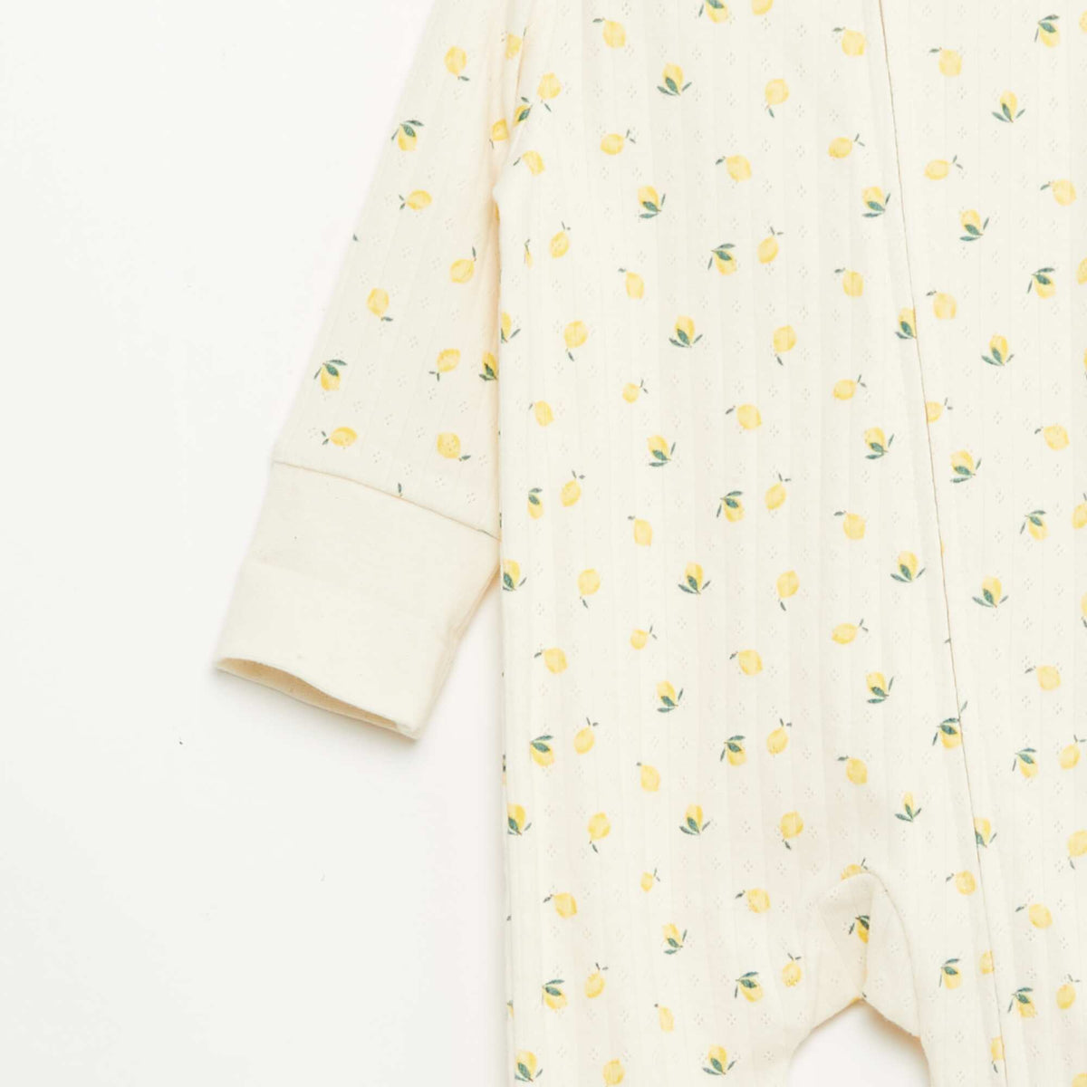 Pack body evolutivo + pijama en punto canalé AMARILLO