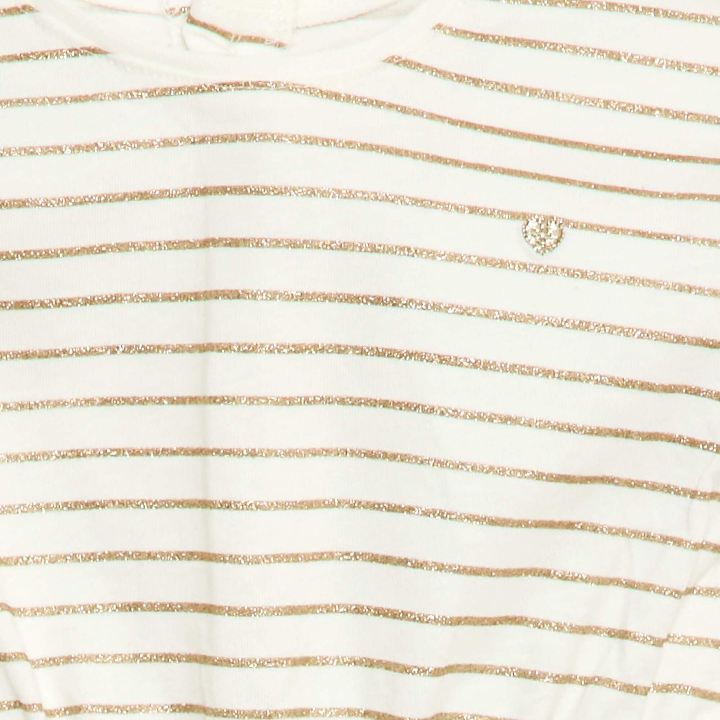 Vestido de manga corta en punto de algodón BLANCO