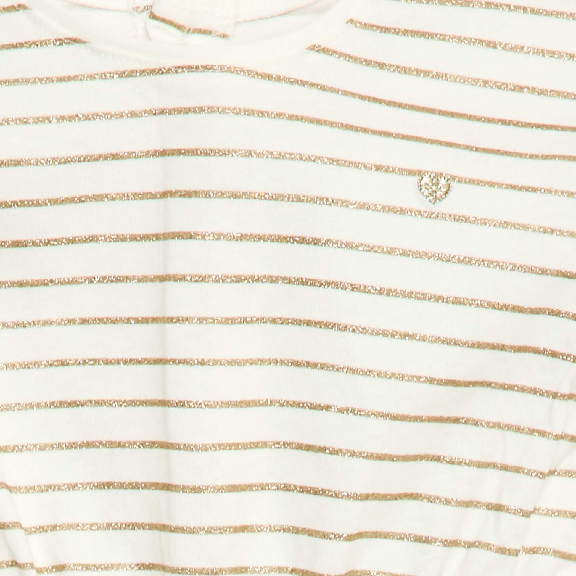 Vestido de manga corta en punto de algodón BLANCO