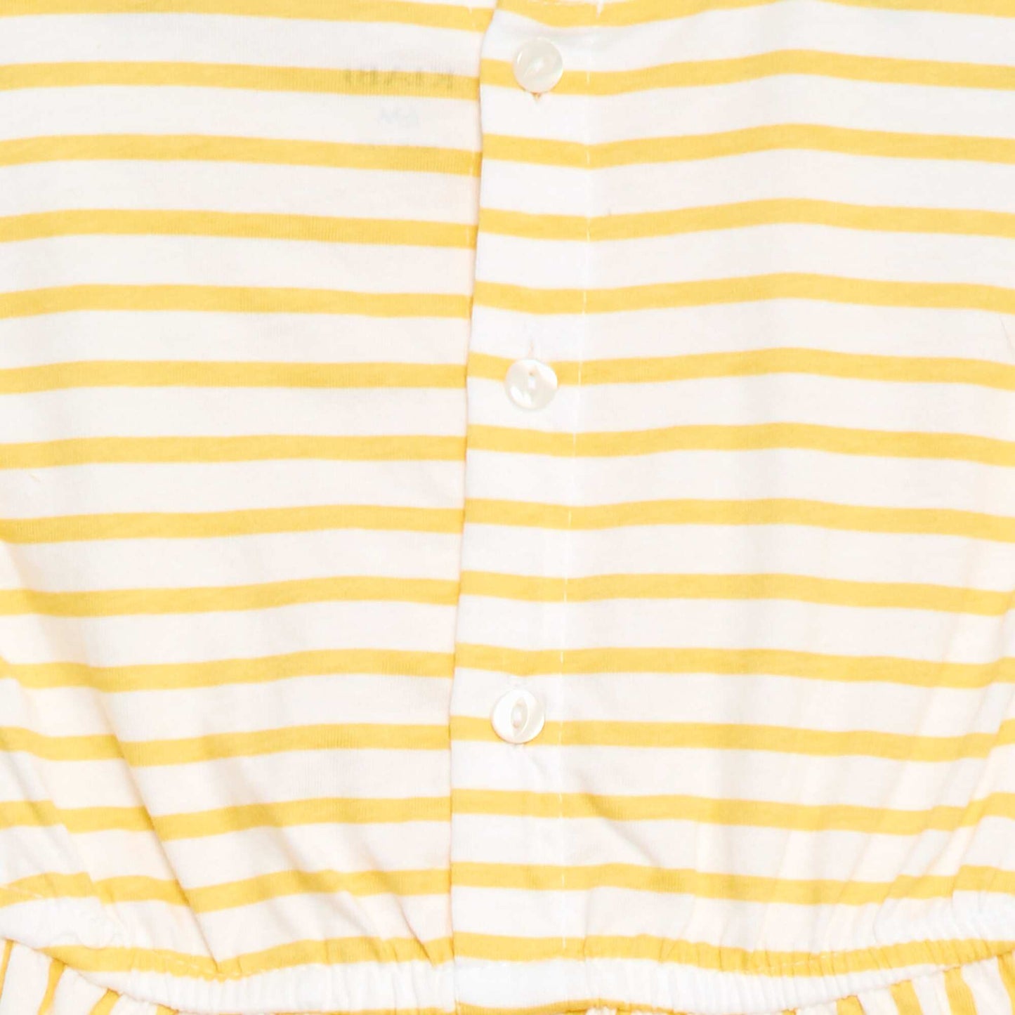 Vestido de manga corta en punto de algodón AMARILLO