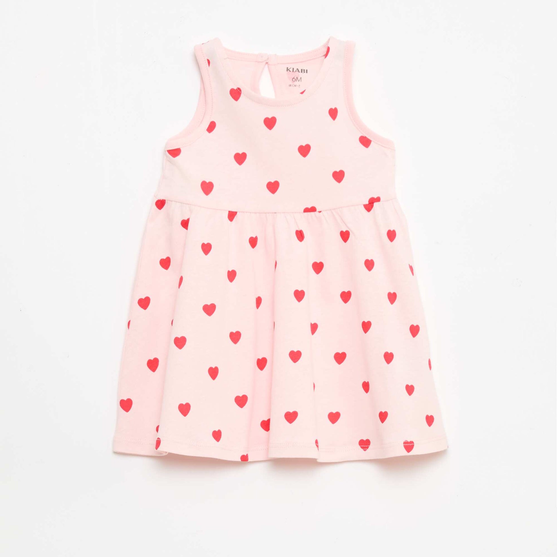 Vestido sin mangas con mensaje ROSA