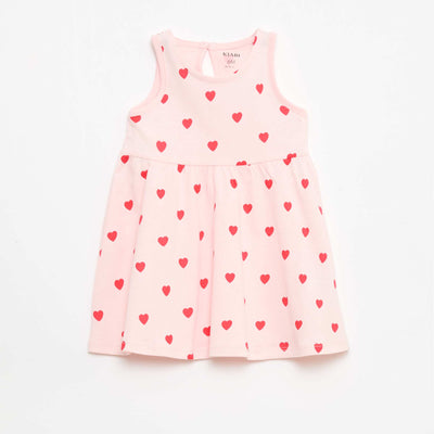 Vestido sin mangas con mensaje ROSA