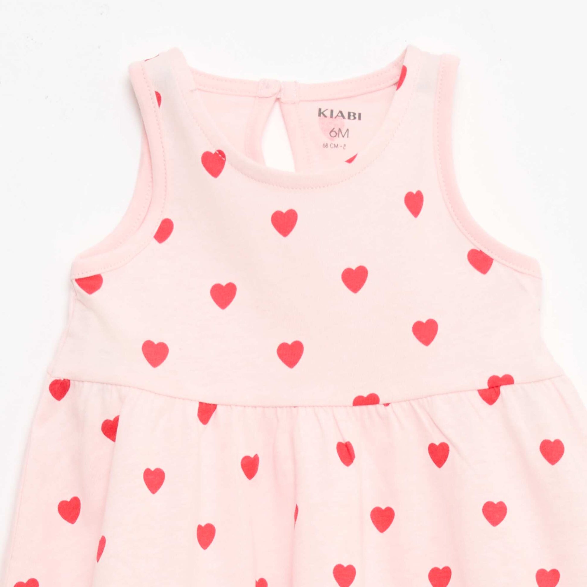 Vestido sin mangas con mensaje ROSA