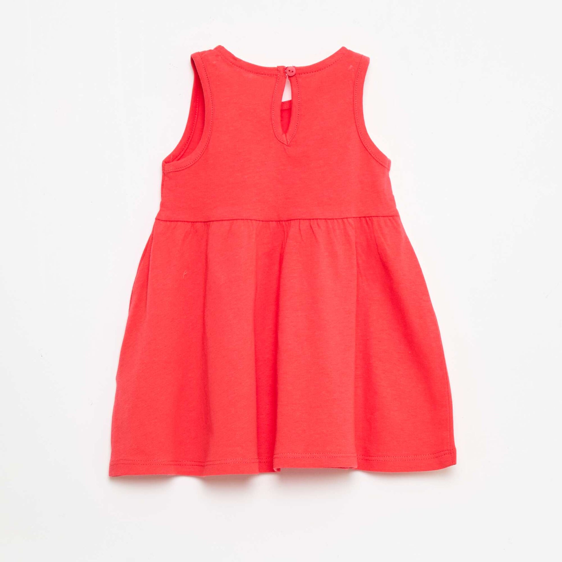 Vestido sin mangas con mensaje ROJO