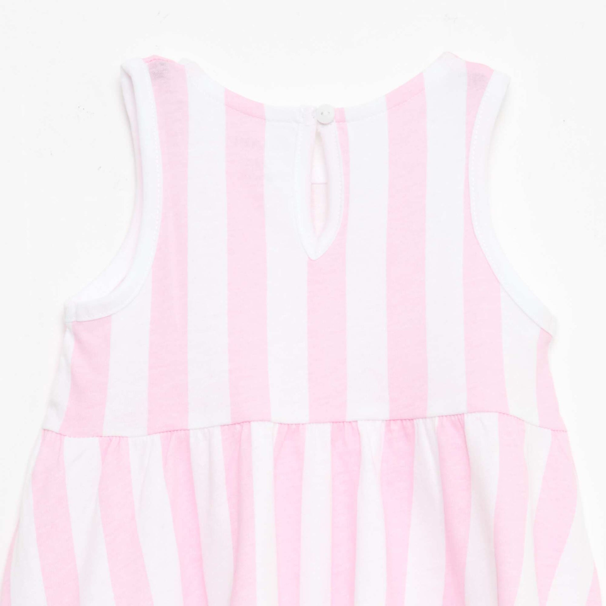 Vestido sin mangas con mensaje ROSA