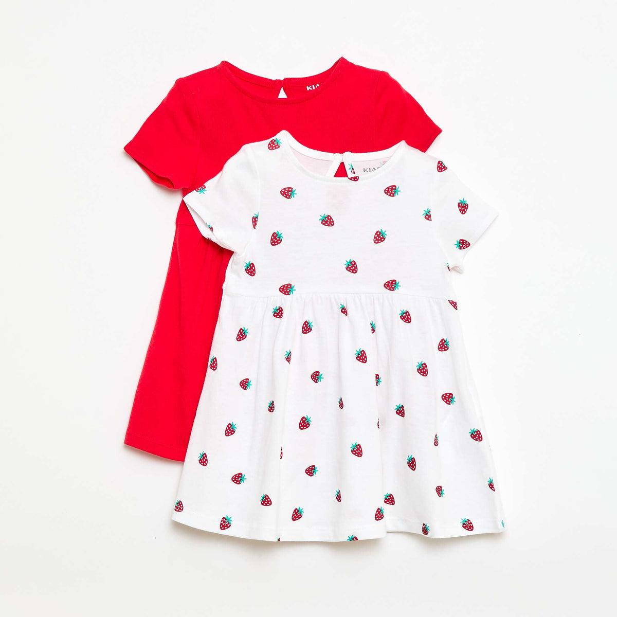 Pack de 2 vestidos de manga corta BLANCO