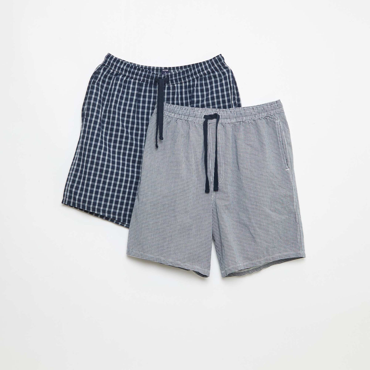 Pack de pantalones cortos de noche con bolsillos - 2 unidades AZUL