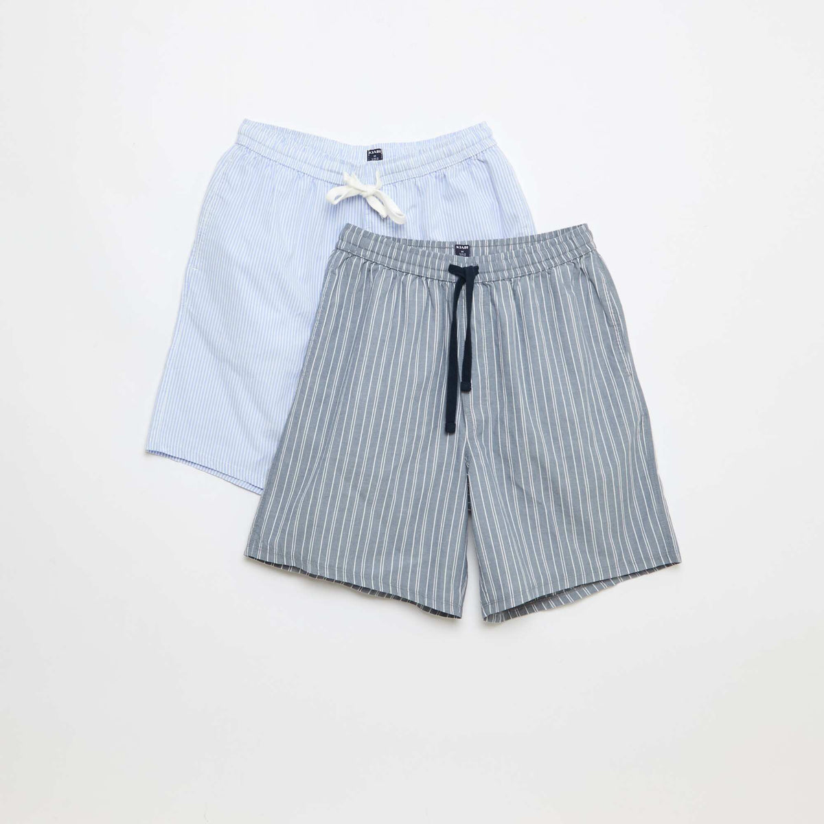 Pack de pantalones cortos de noche con bolsillos - 2 unidades GRIS