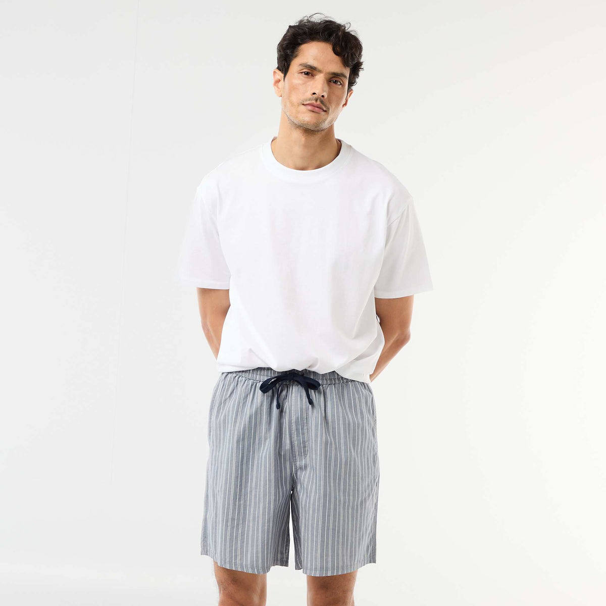 Pack de pantalones cortos de noche con bolsillos - 2 unidades GRIS