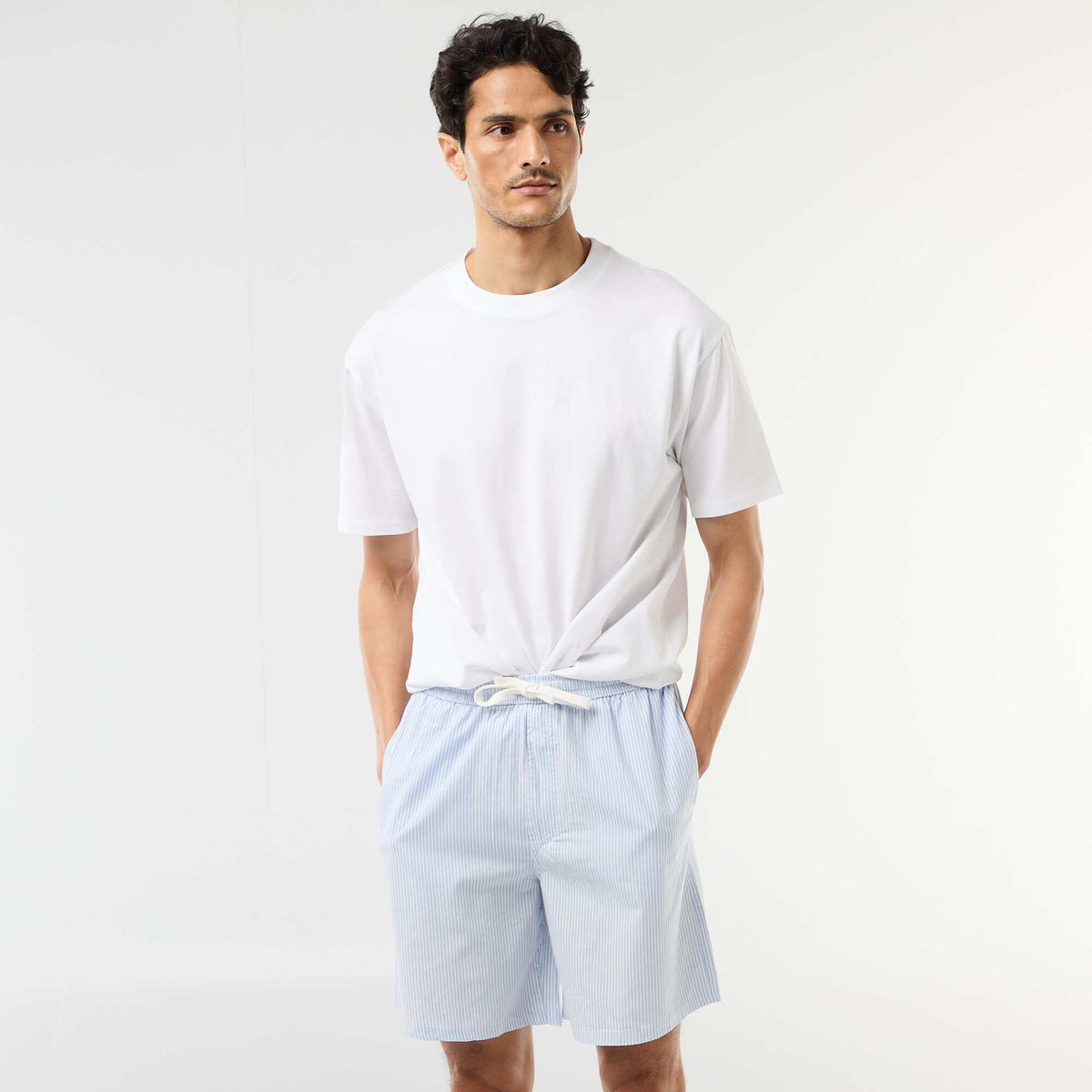 Pack de pantalones cortos de noche con bolsillos - 2 unidades GRIS
