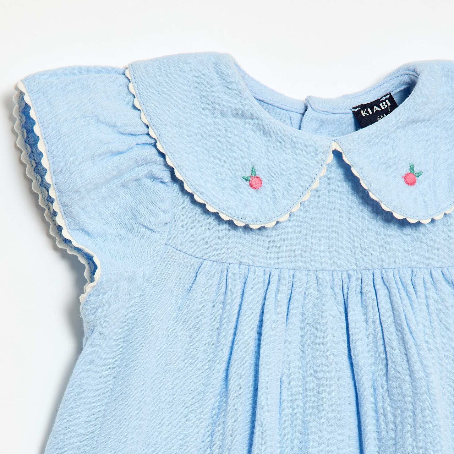 Conjunto de 2 piezas - Vestido de manga corta + braguita AZUL