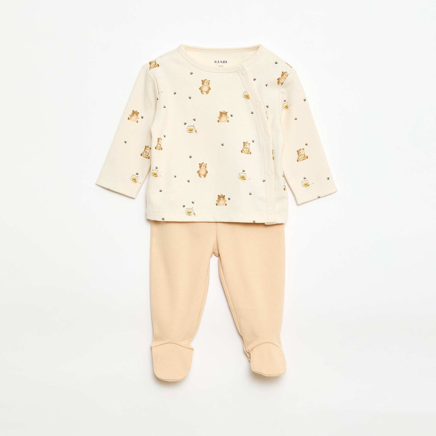 Conjunto de pijama de felpa - 2 piezas BLANCO