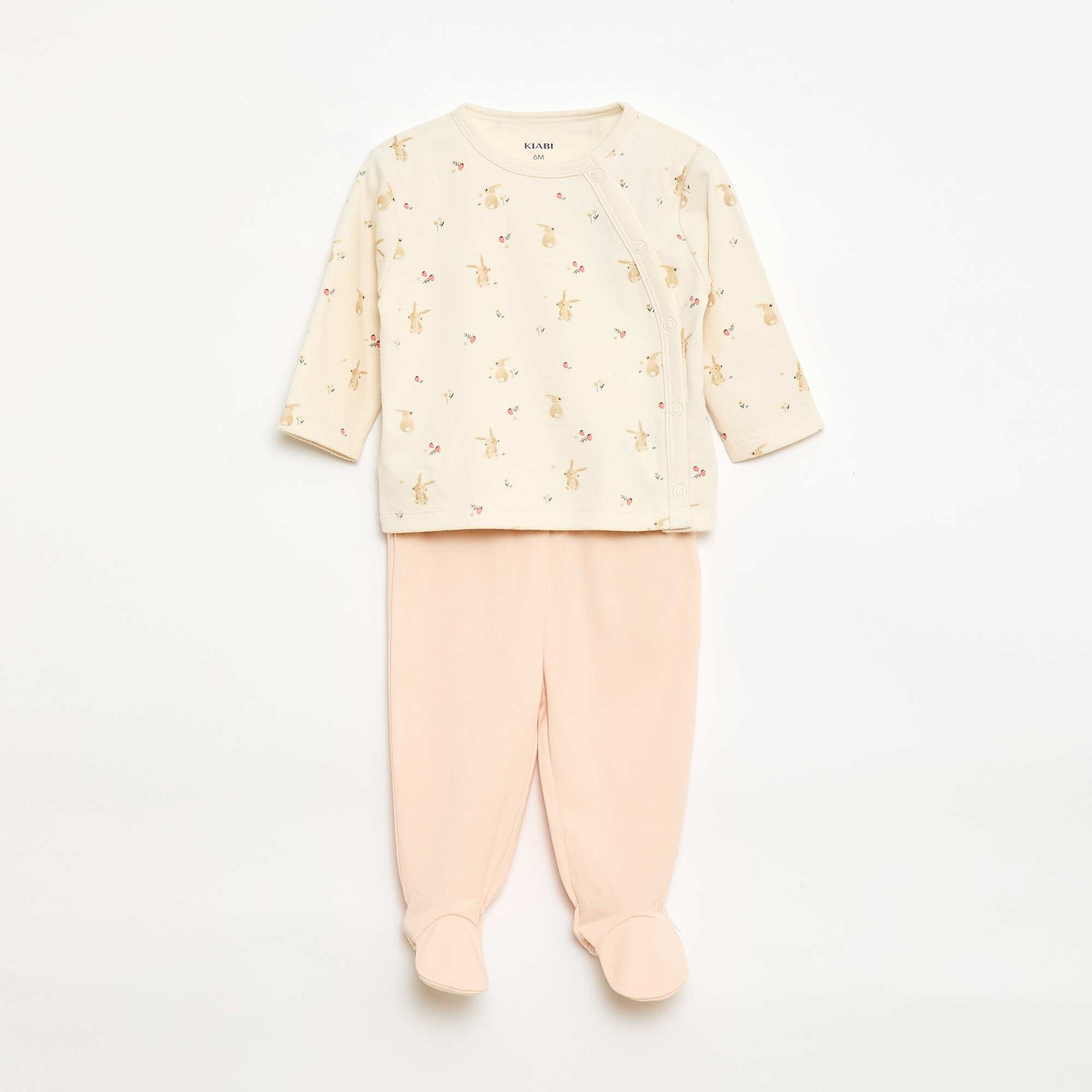 Conjunto de pijama de felpa - 2 piezas BLANCO