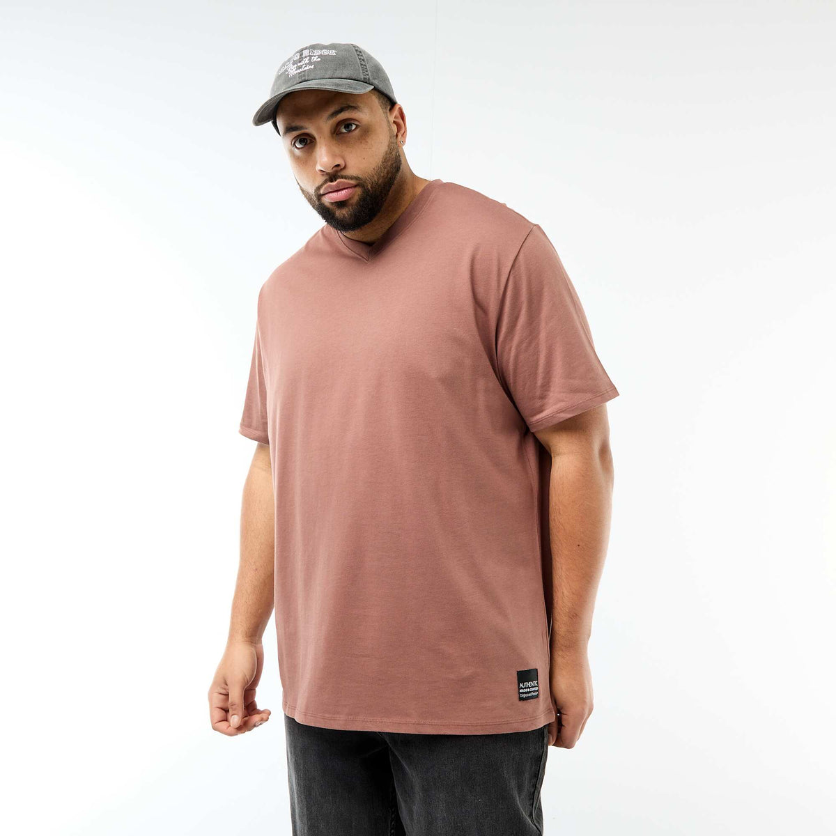 Camiseta de punto sweater de manga corta MARRON