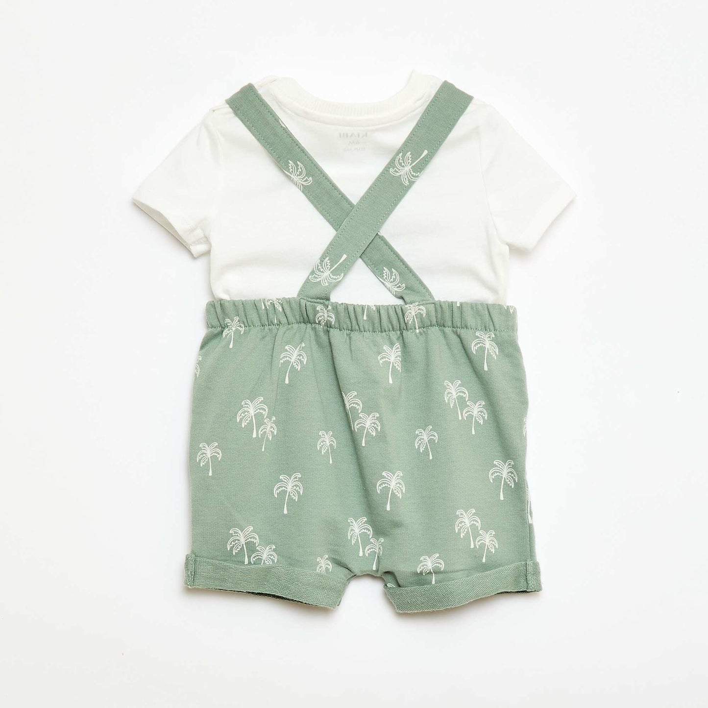 Conjunto de 2 piezas Camiseta + Enterito corto VERDE