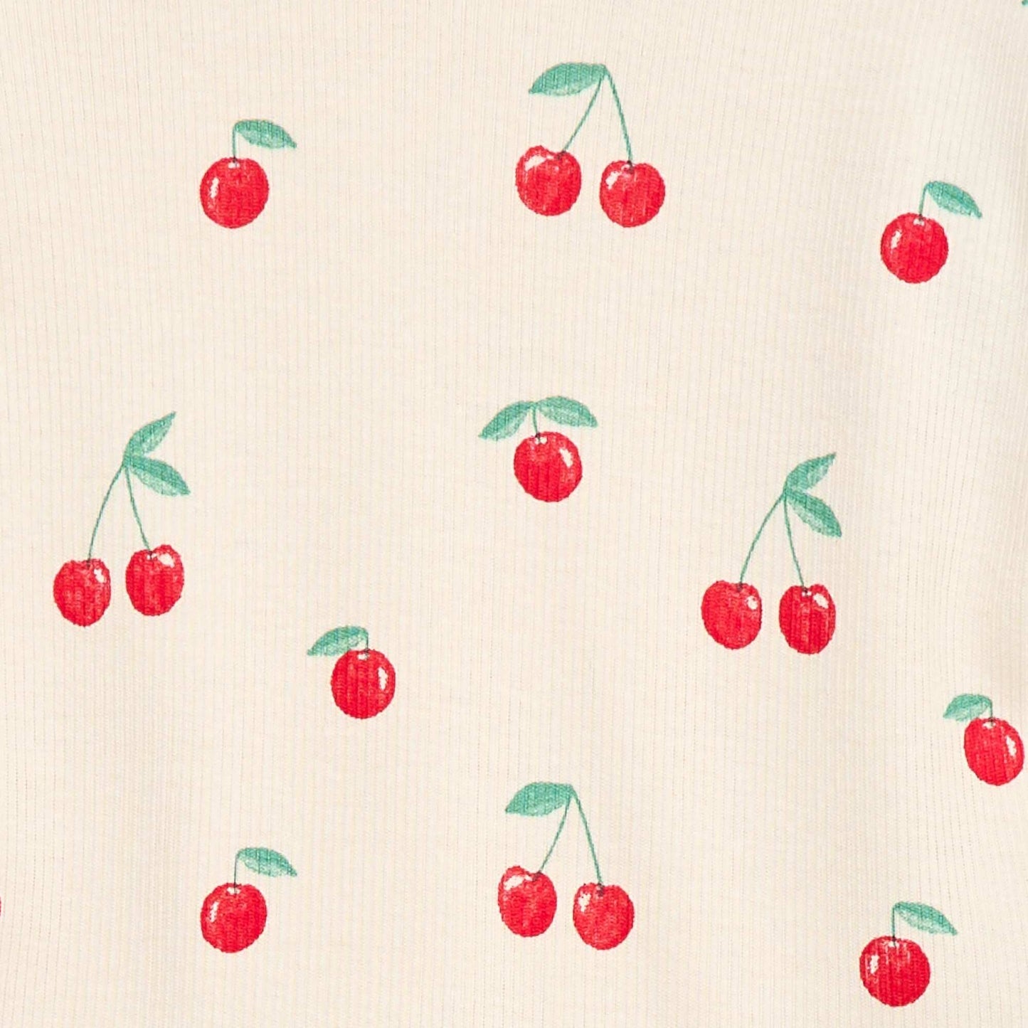 Camiseta de canalé con mangas cortas con volantes BLANCO