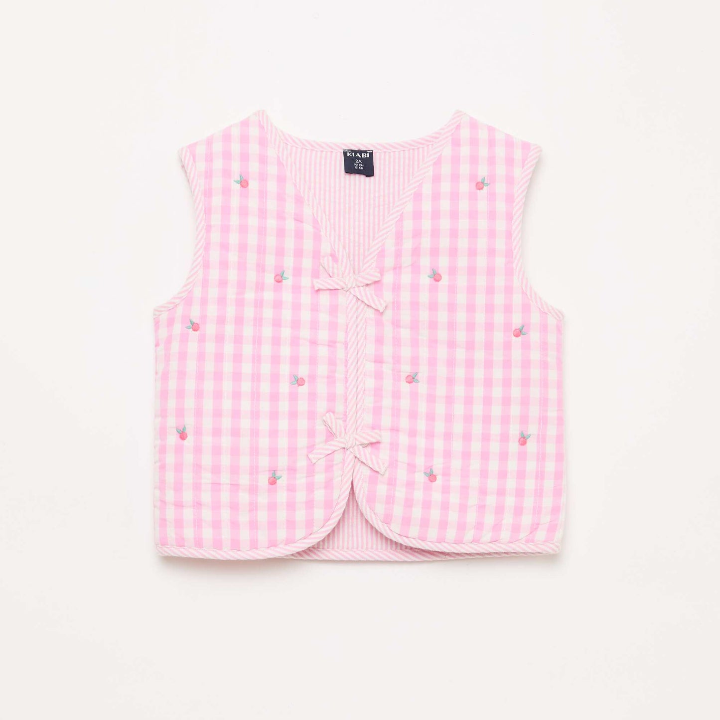 Chaleco sin mangas reversible de popelina ROSA