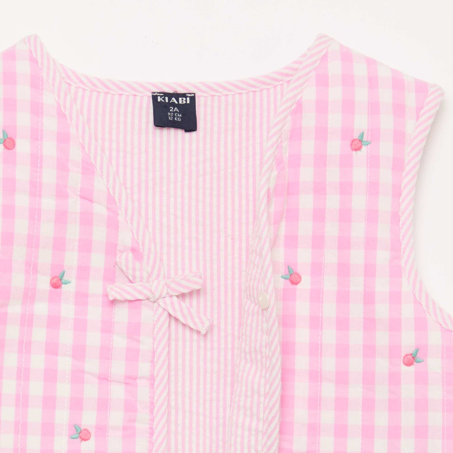 Chaleco sin mangas reversible de popelina ROSA