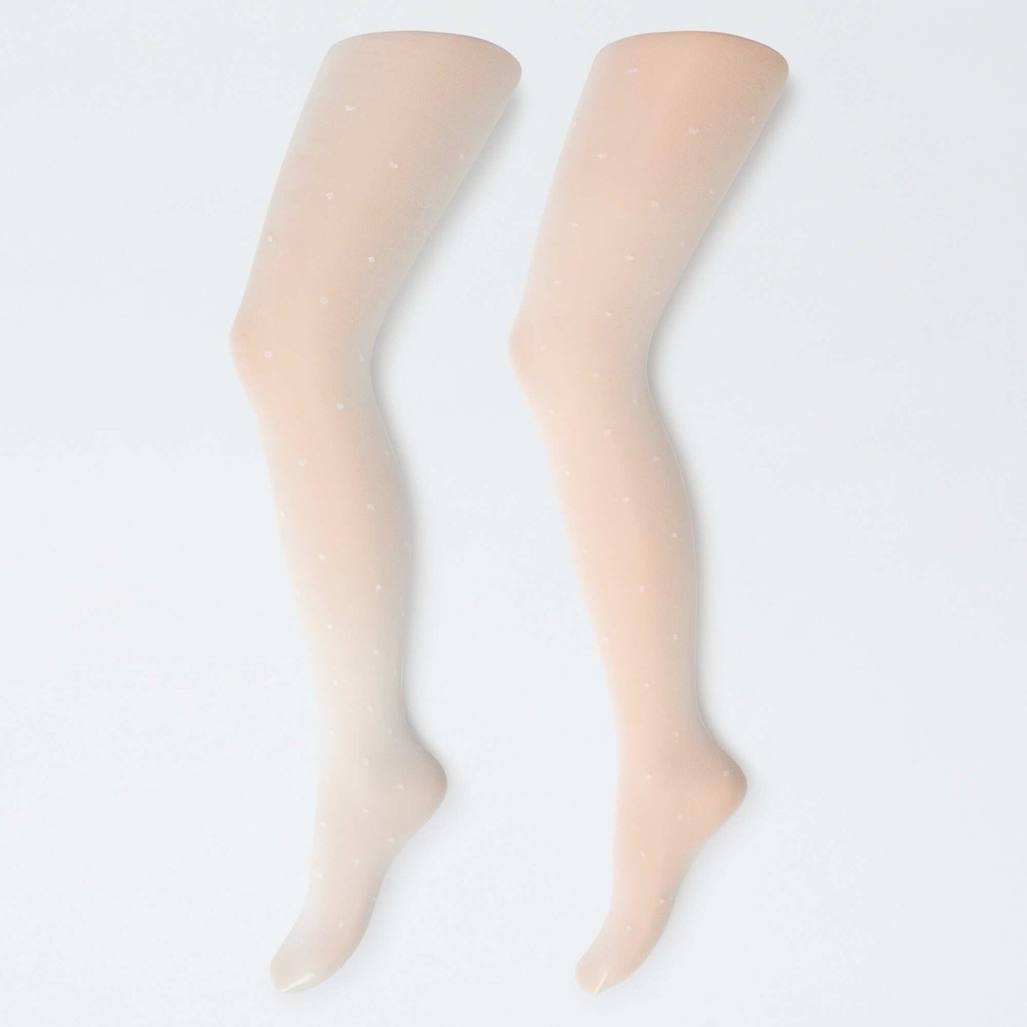 Pack de 2 medias ligeras estampadas BLANCO