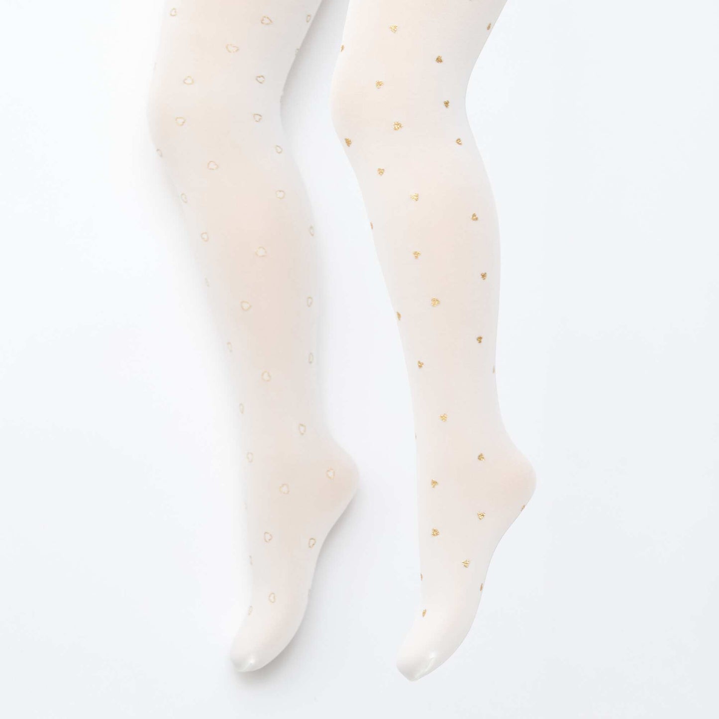 Pack de 2 medias ligeras estampadas BLANCO