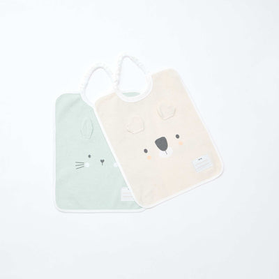 Pack de 2 baberos para poner por la cabeza VERDE
