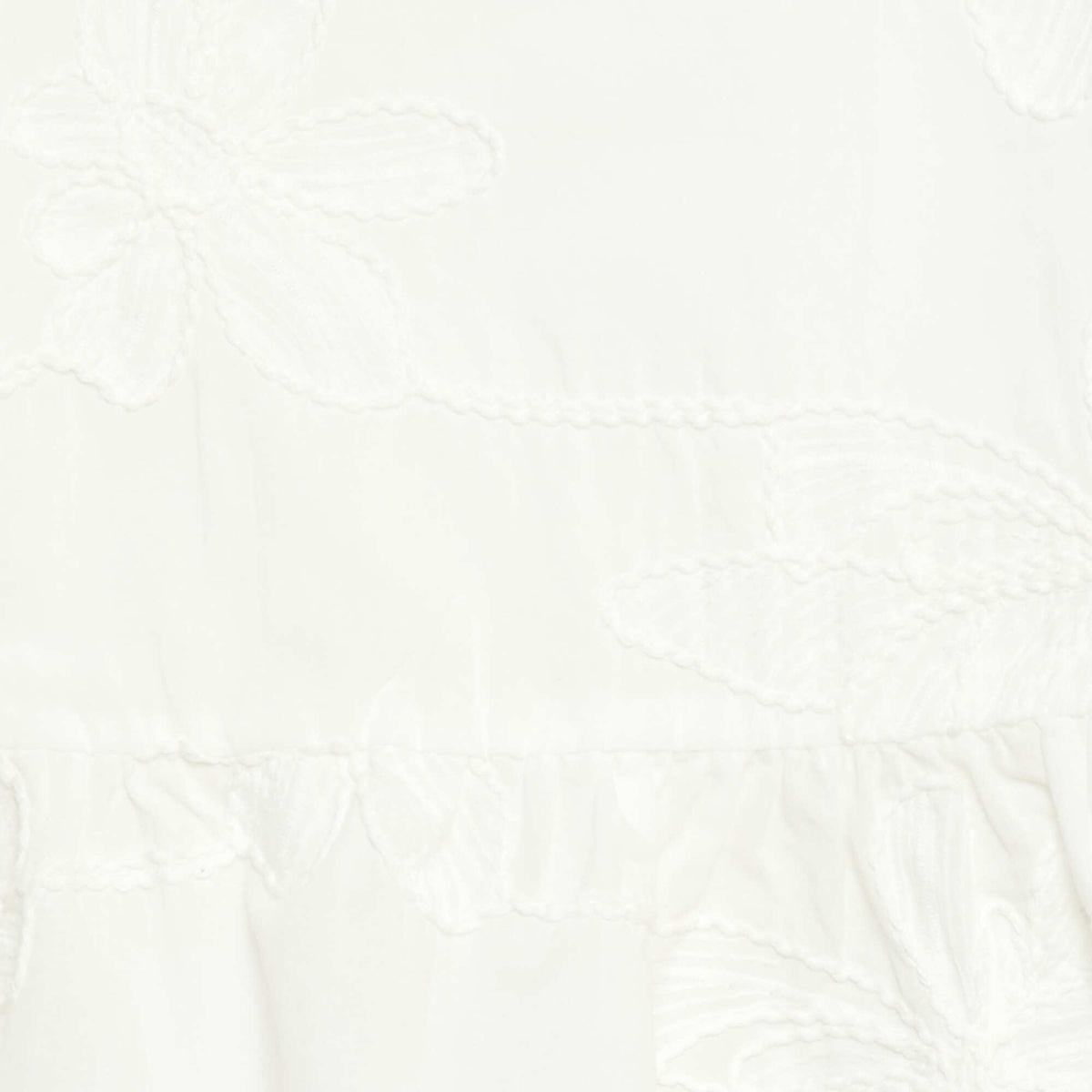 Blusa sin mangas con bordados florales BLANCO