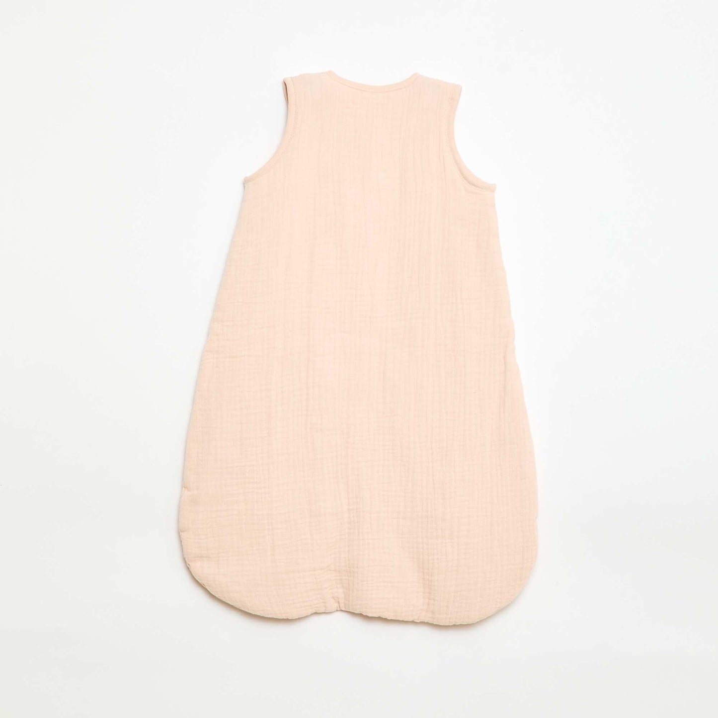Saco de dormir sin mangas con cremallera en algodón ROSA