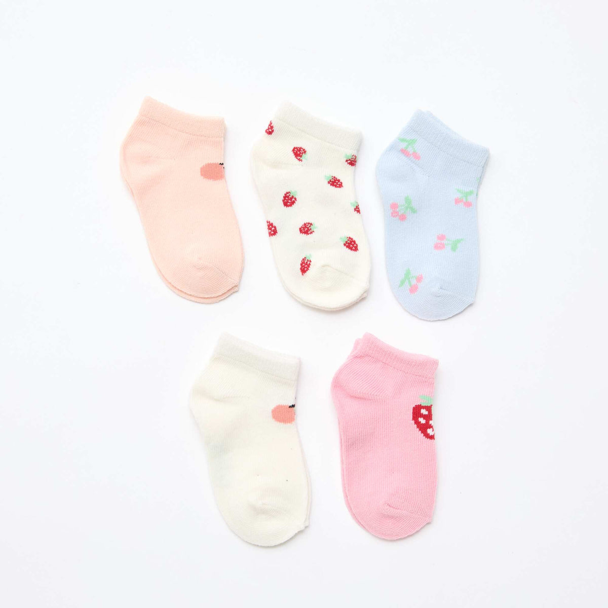 Pack de 5 pares de medias invisibles NARANJA