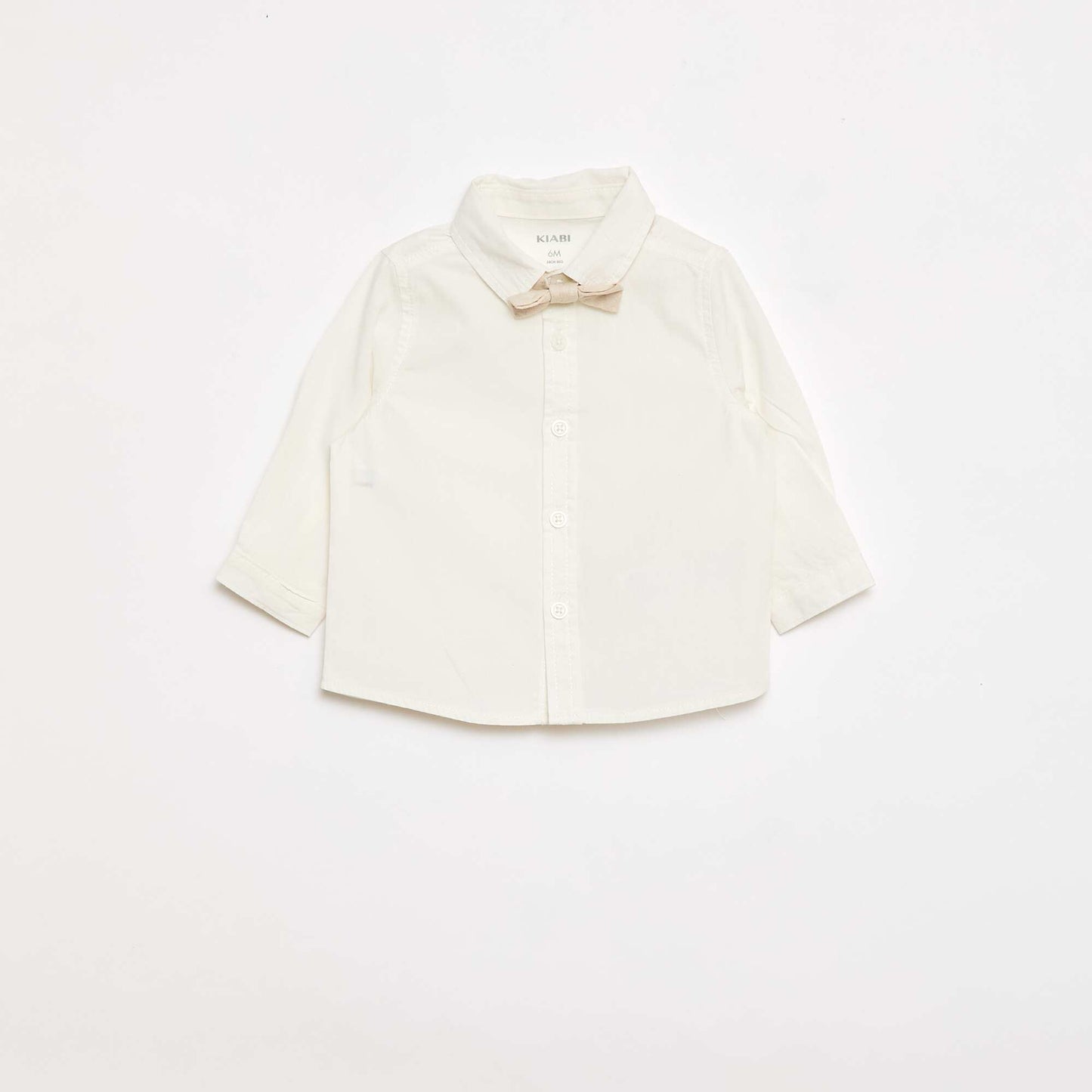 Conjunto de ceremonia de 4 piezas en algodón y lino BEIGE