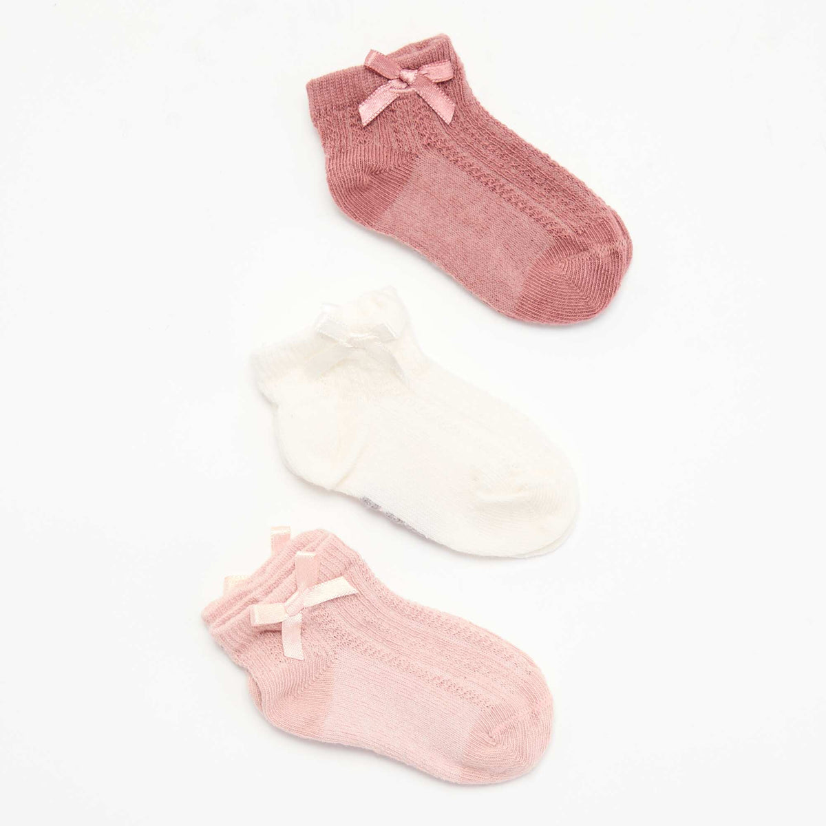 Pack de 3 medias fantasía ROSA