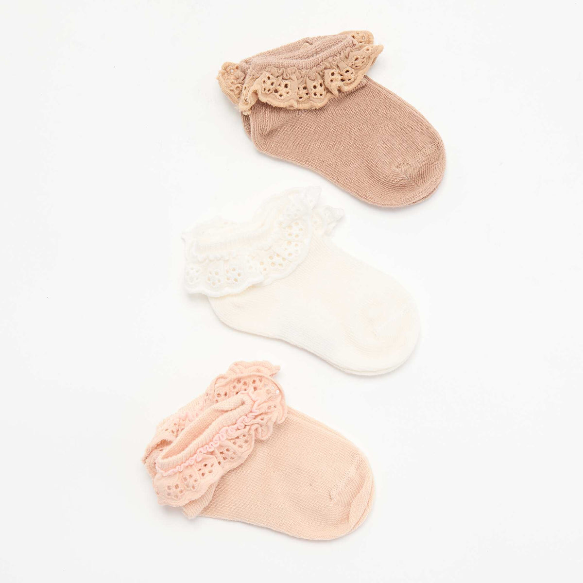 Pack de 3 medias de ceremonia ROSA
