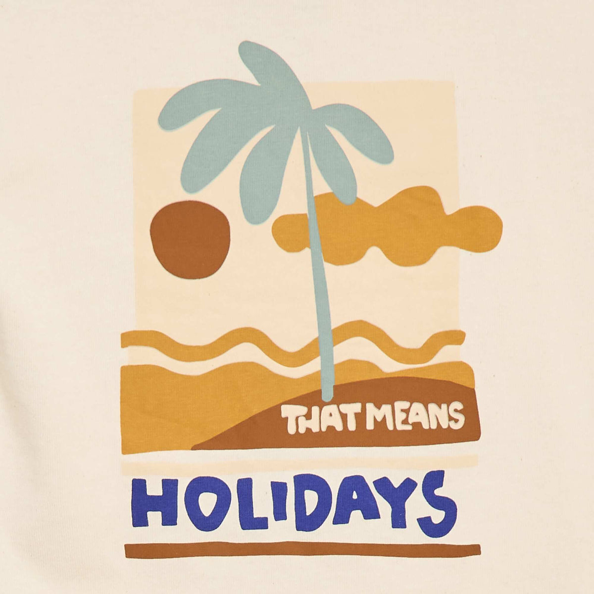 Camiseta estampada tropical de manga corta en algodón BLANCO