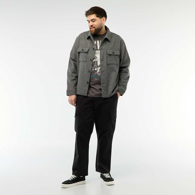 Pantalón multibolsillos corte recto / regular fit NEGRO