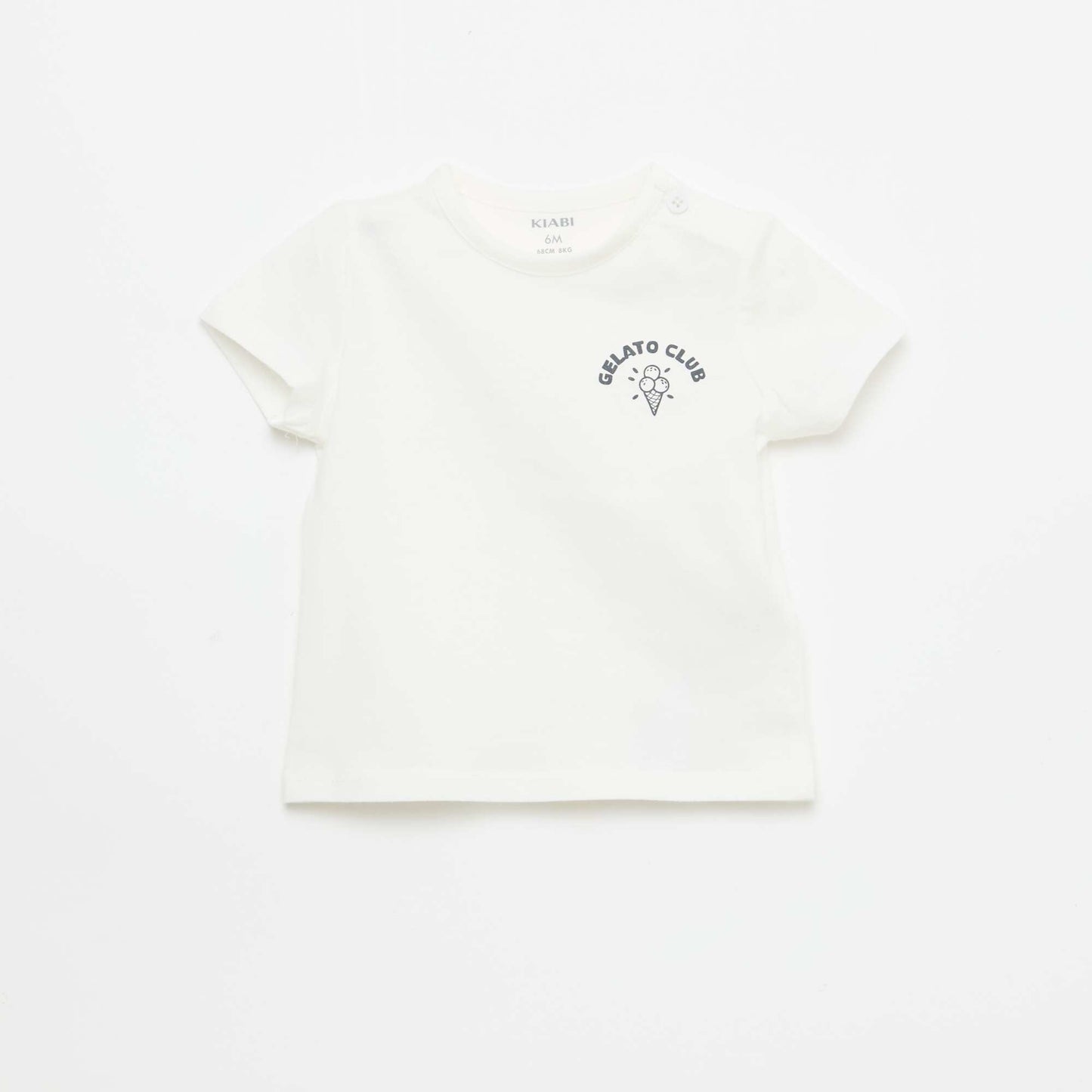 Camiseta de manga corta estampada BLANCO