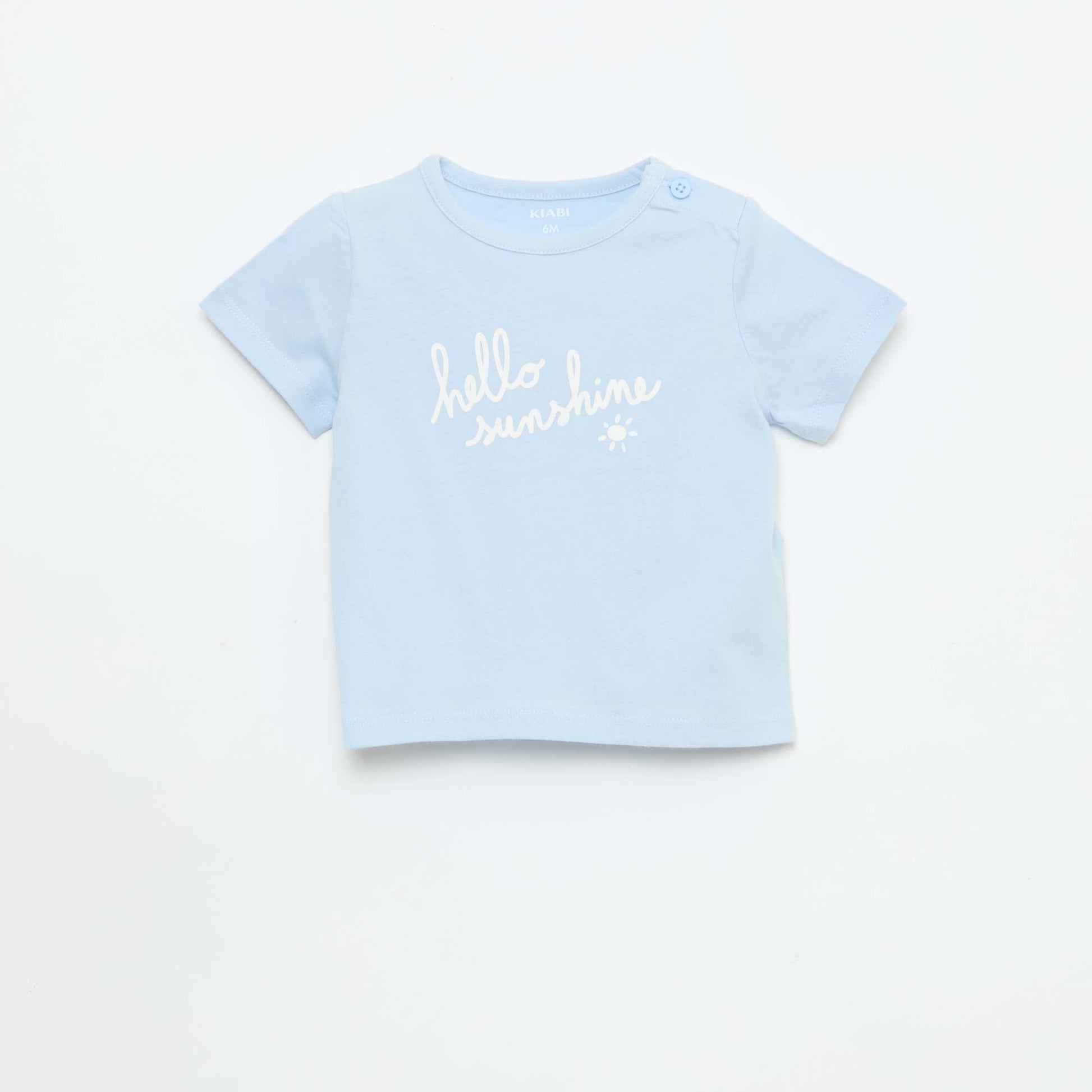 Camiseta de manga corta estampada AZUL