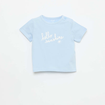 Camiseta de manga corta estampada AZUL