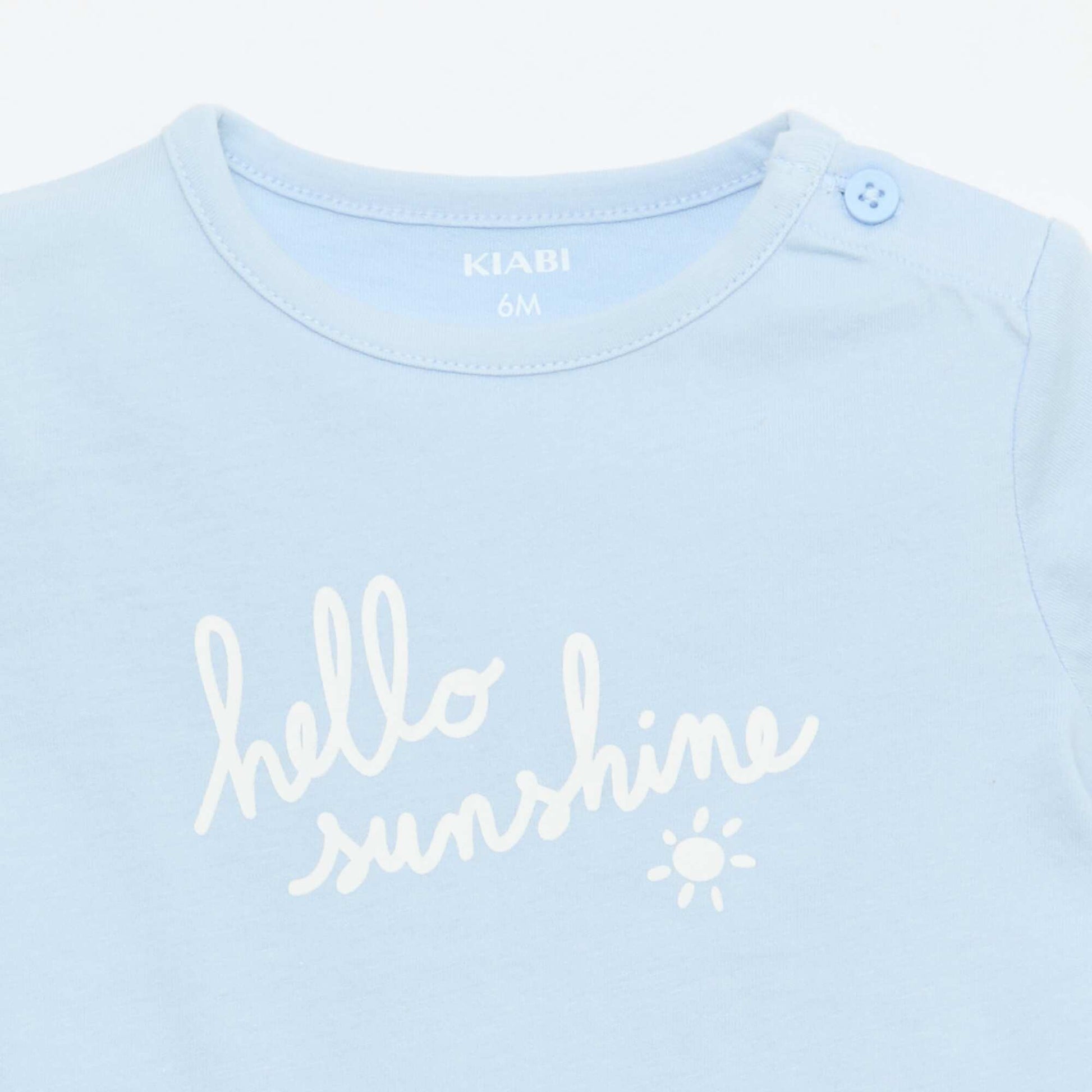 Camiseta de manga corta estampada AZUL
