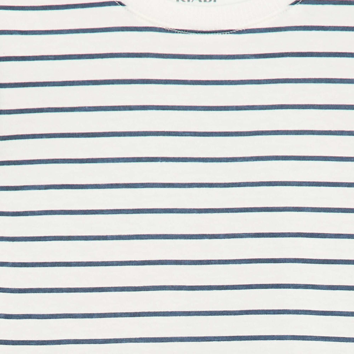 Camiseta lisa de punto de algodón BLANCO