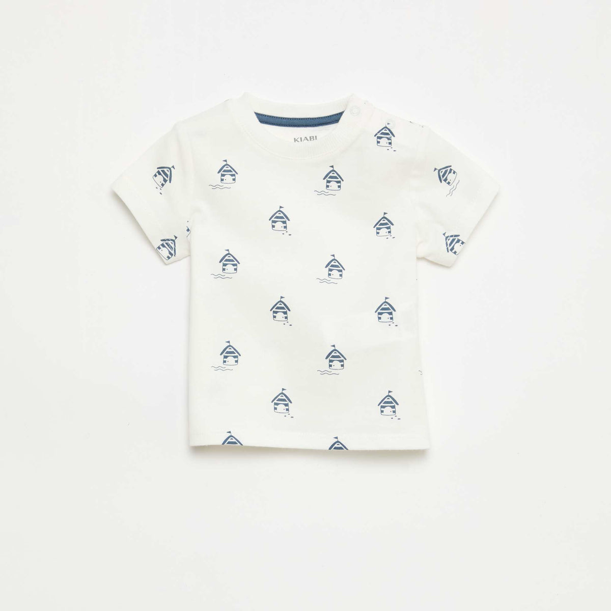 Camiseta lisa de punto de algodón PURPURA