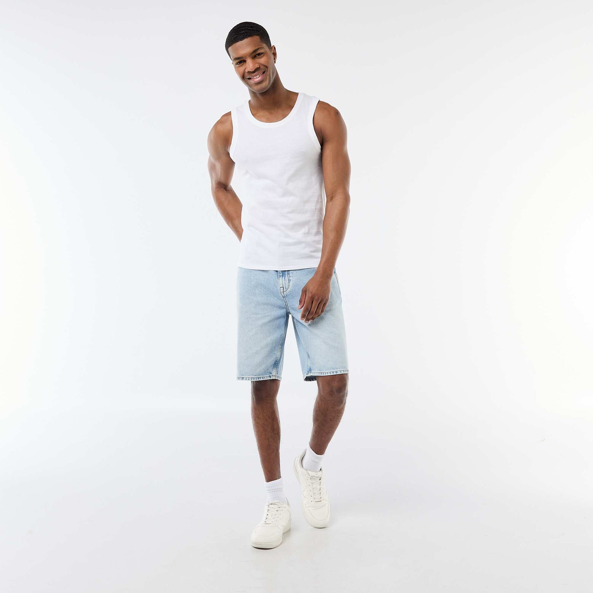 Pack de camisetas de tirantes de punto sweater - 2 unidades BLANCO