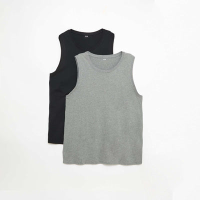 Pack de camisetas de tirantes de punto sweater - 2 unidades GRIS