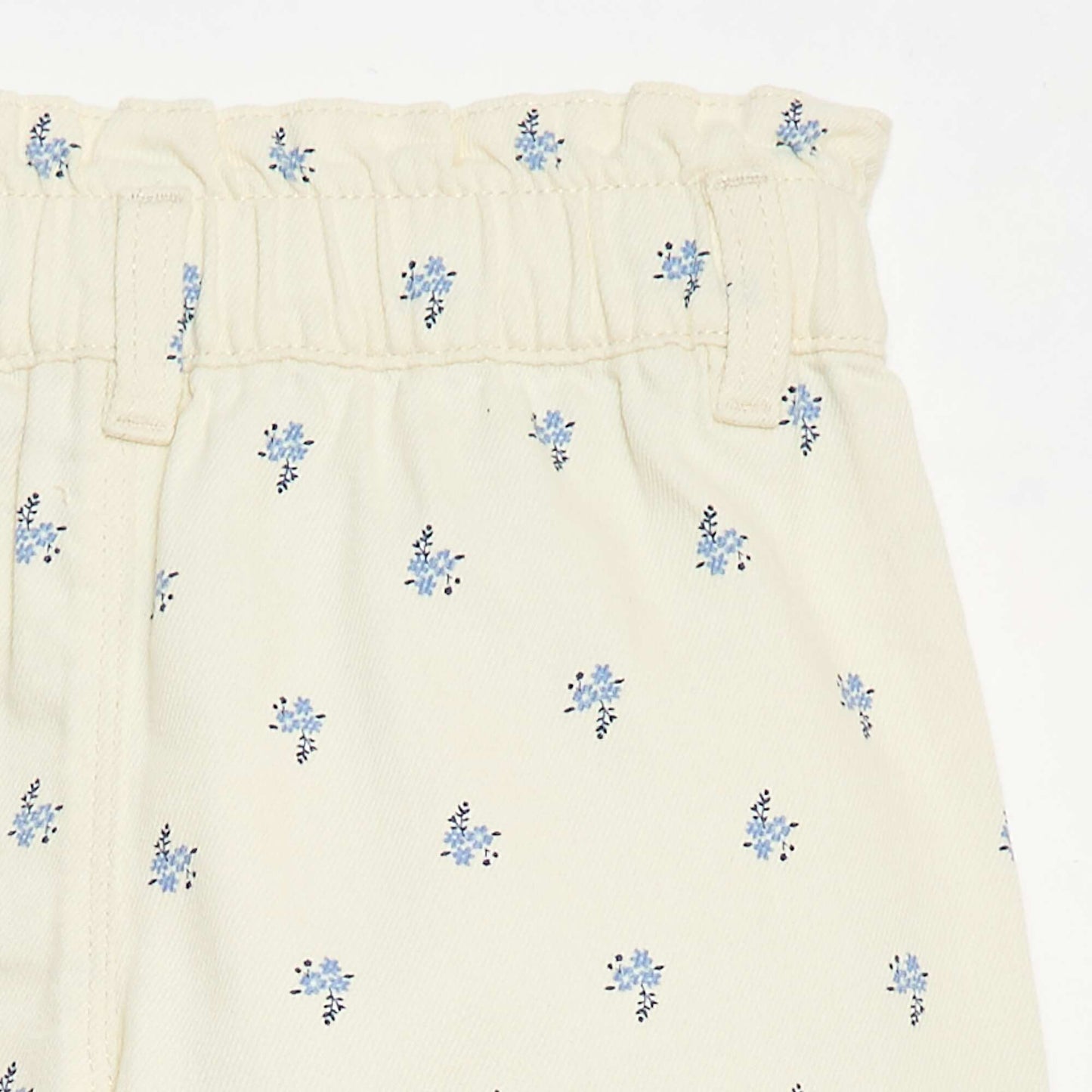 Pantalón corto estampado integral en algodón BEIGE