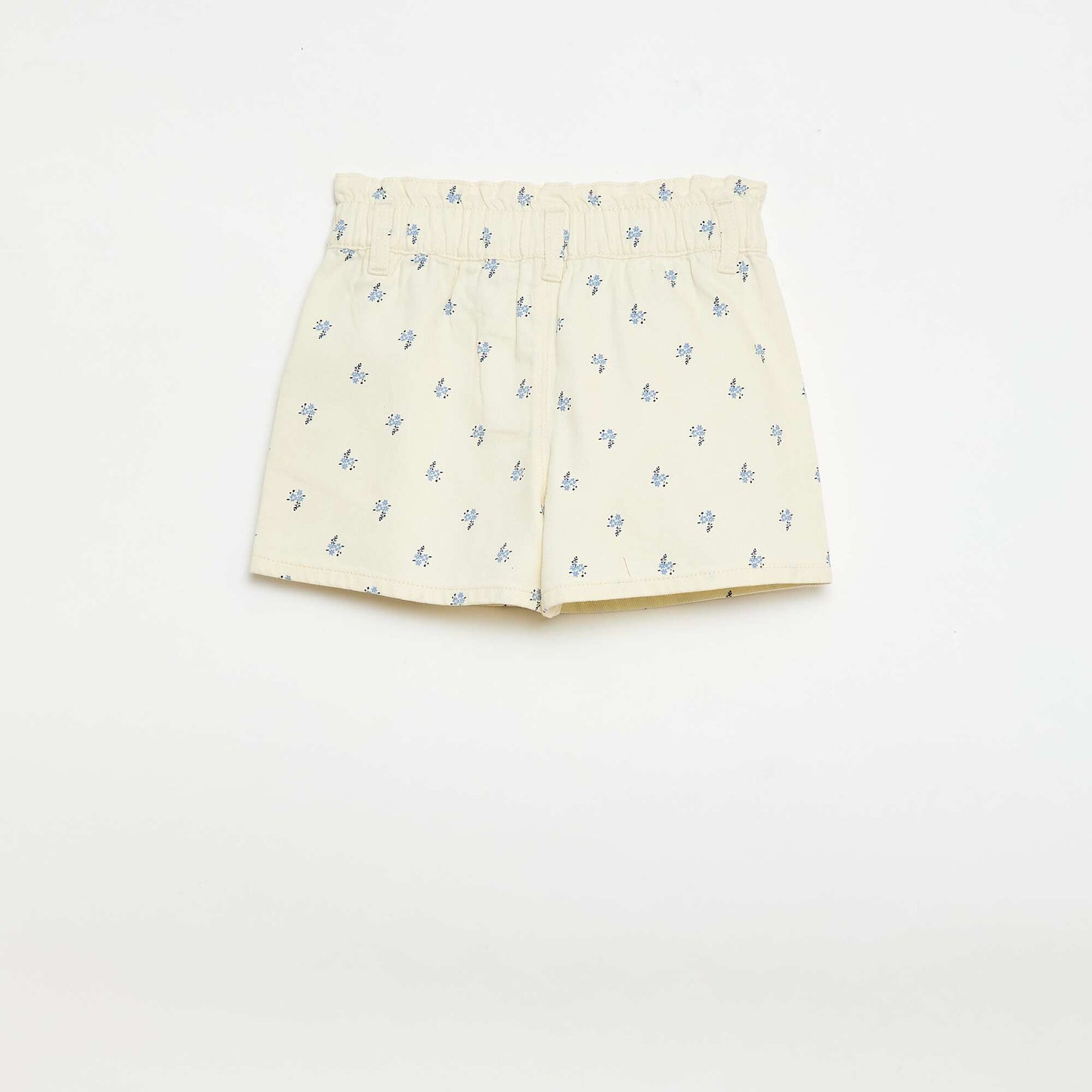 Pantalón corto estampado integral en algodón BEIGE