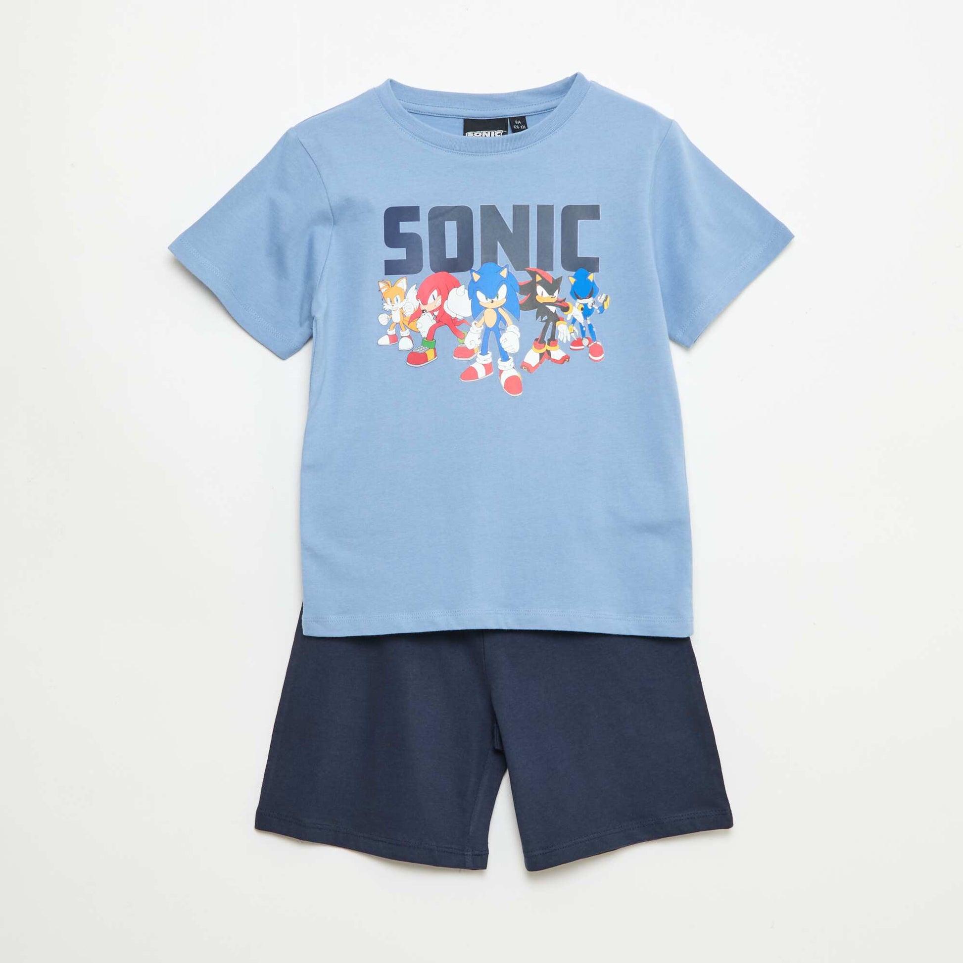 Conjunto de pijama 'Sonic' de algodón AZUL