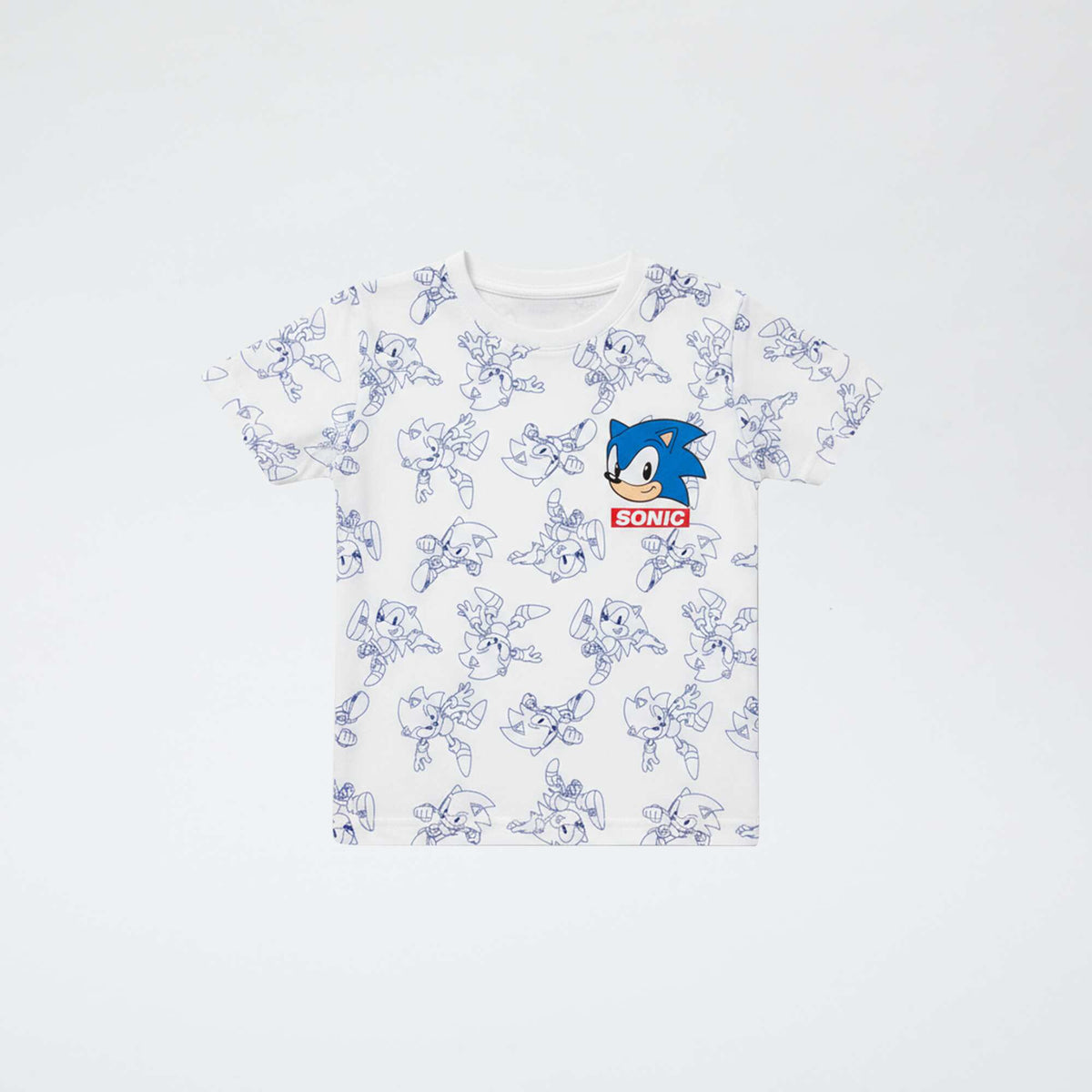 Conjunto de pijama 'Sonic' de algodón BLANCO