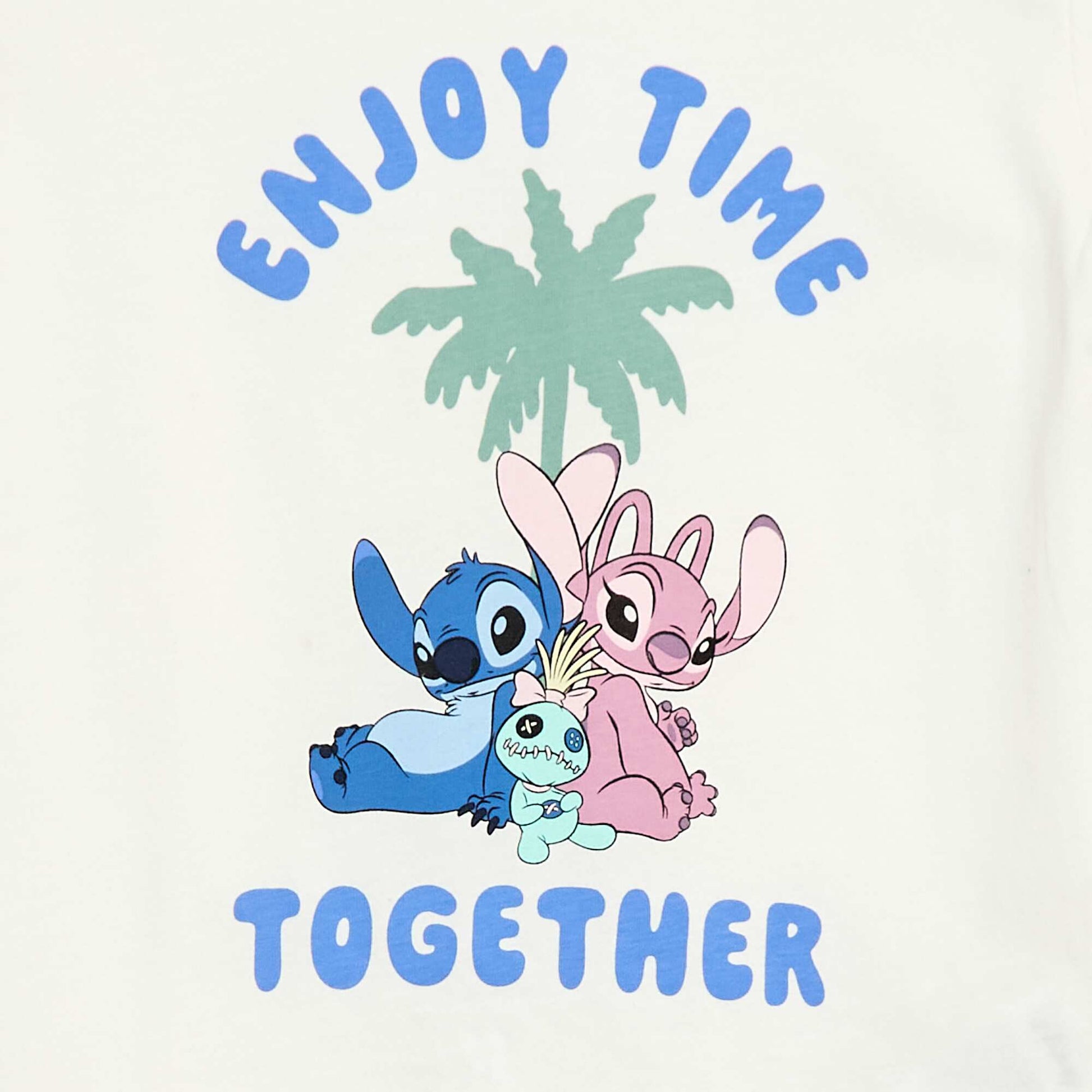 Pijama 'Disney' 2 piezas Pantalón corto + camiseta BLANCO