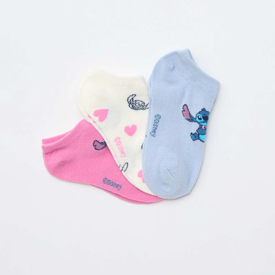 Pack de 3 pares de medias invisibles 'Disney' ROSA