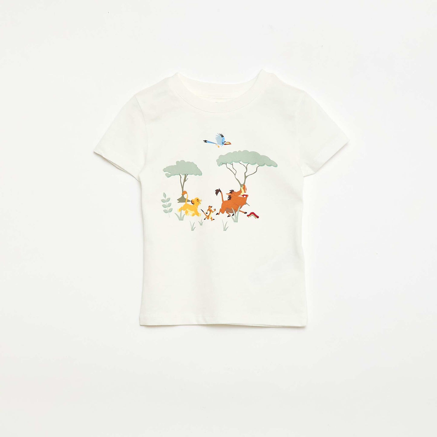 Conjunto camiseta + pantalón corto 'Disney' 'El Rey León' - 2 piezas BLANCO